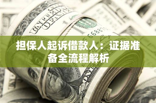 北京担保人起诉借款人：证据准备全流程解析