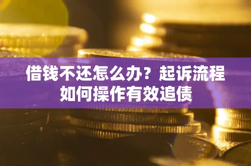 北京借钱不还怎么办？起诉流程如何操作有效追债