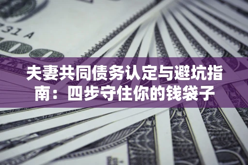 北京夫妻共同债务认定与避坑指南：四步守住你的钱袋子
