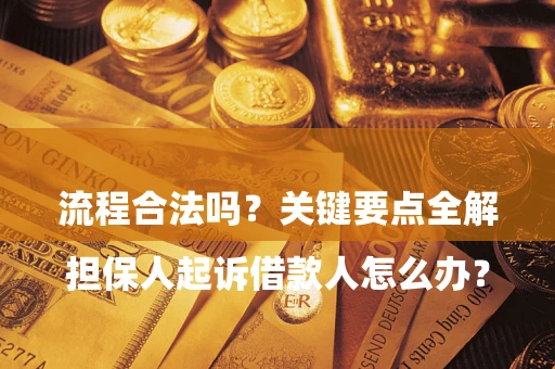 北京

担保人起诉借款人怎么办？流程合法吗？关键要点全解析