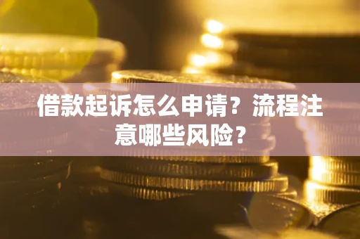 北京借款起诉怎么申请？流程注意哪些风险？