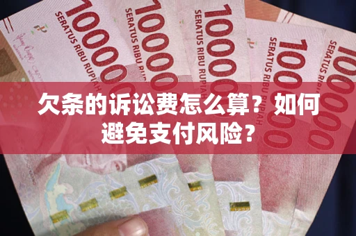 北京欠条的诉讼费怎么算？如何避免支付风险？